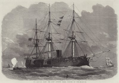 Our Iron-Clad Fleet, the Screw Corvette Pallas, Carrying Six Guns by Edwin Weedon